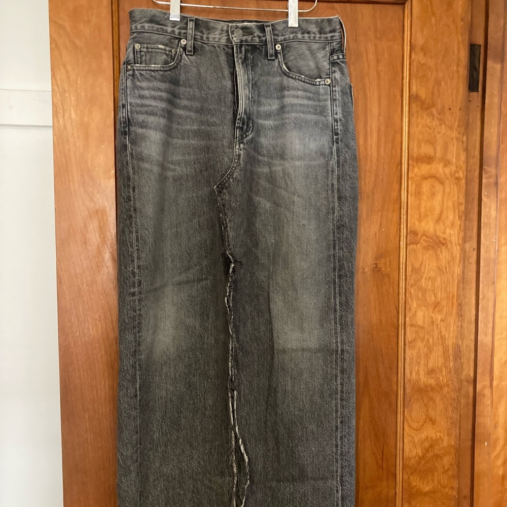 Agolde maxi denim skirt, size 27
